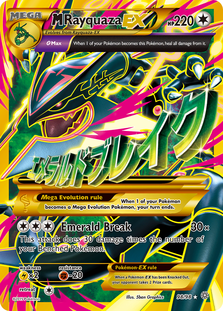 M Rayquaza EX (98/98) [XY: Ancient Origins] | Good Games Adelaide SA
