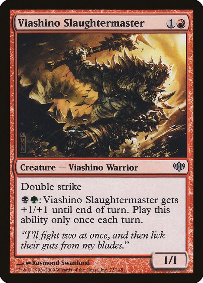 Viashino Slaughtermaster 73 (Conflux)  - Foil | Good Games Adelaide SA