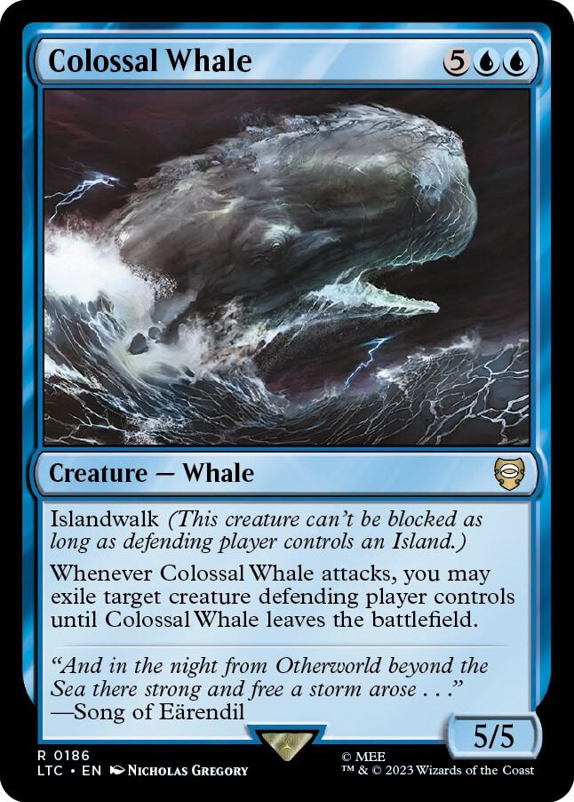 Colossal Whale 186 (Commander: The Lord of the Rings: Tales of Middle-earth)  | Good Games Adelaide SA