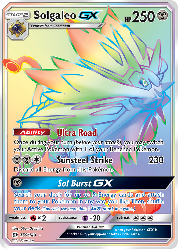 Solgaleo GX (155/149) [Sun & Moon: Base Set] | Good Games Adelaide SA