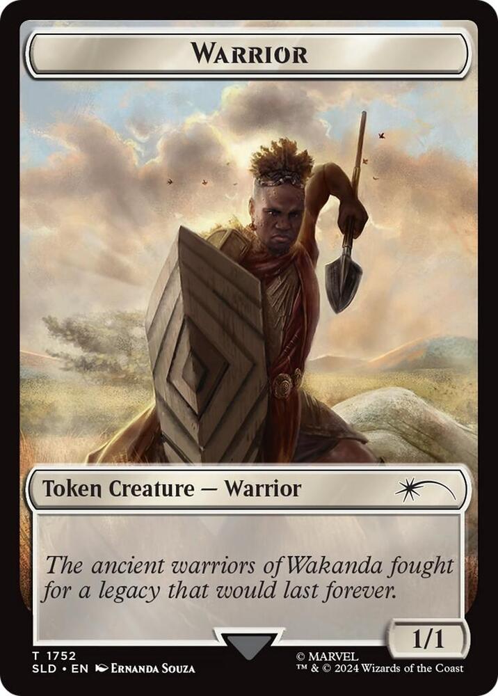 Warrior Token Rainbow Foil 1752 (Secret Lair Drop Series)  - Foil | Good Games Adelaide SA