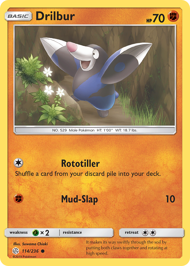 Drilbur (114/236) [Sun & Moon: Cosmic Eclipse] | Good Games Adelaide SA