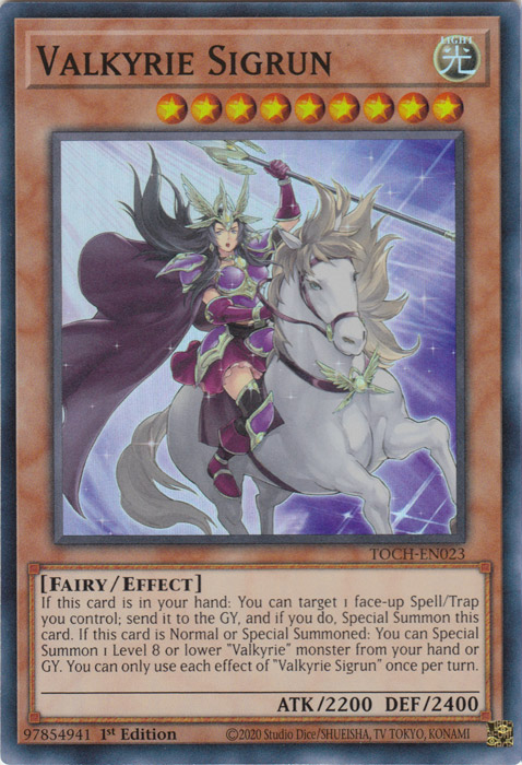 Valkyrie Sigrun [TOCH-EN023] Super Rare | Good Games Adelaide SA