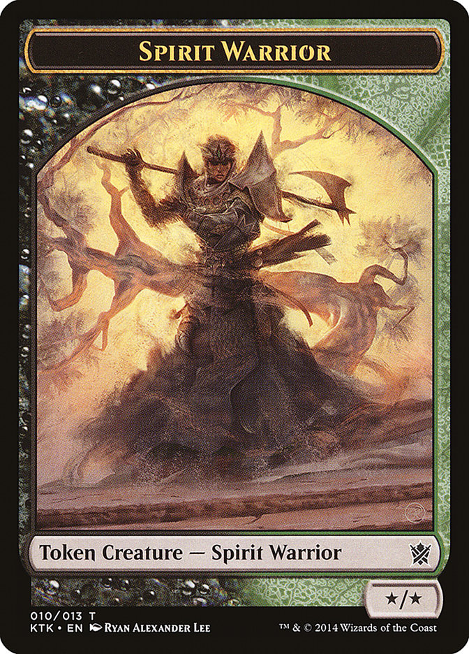 Spirit Warrior Token [Khans of Tarkir Tokens] | Good Games Adelaide SA