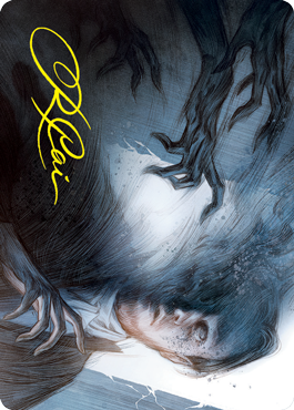 Dread Fugue Art Card (Gold-Stamped Signature) [Innistrad: Crimson Vow Art Series] | Good Games Adelaide SA