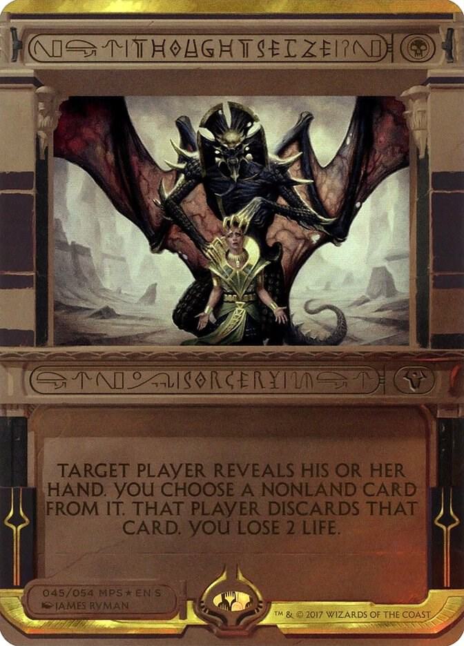 Thoughtseize 45 (Masterpiece Series: Amonkhet Invocations)  - Foil | Good Games Adelaide SA