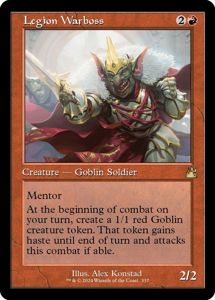 Legion Warboss 337 (Ravnica Remastered)  - Foil | Good Games Adelaide SA