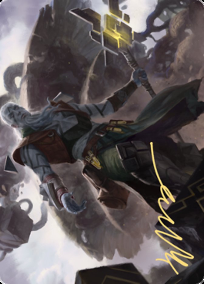 Orah, Skyclave Hierophant Art Card (Gold-Stamped Signature) [Zendikar Rising Art Series] | Good Games Adelaide SA