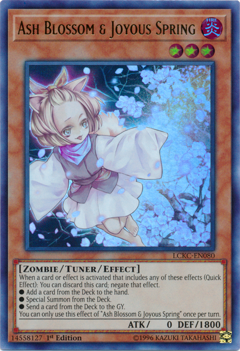 Ash Blossom & Joyous Spring [LCKC-EN080] Ultra Rare | Good Games Adelaide SA