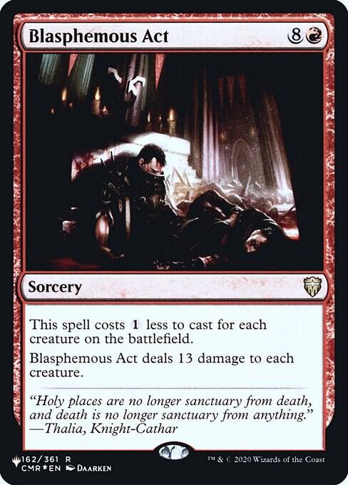 Blasphemous Act 162 (The List Reprints)  - Foil | Good Games Adelaide SA