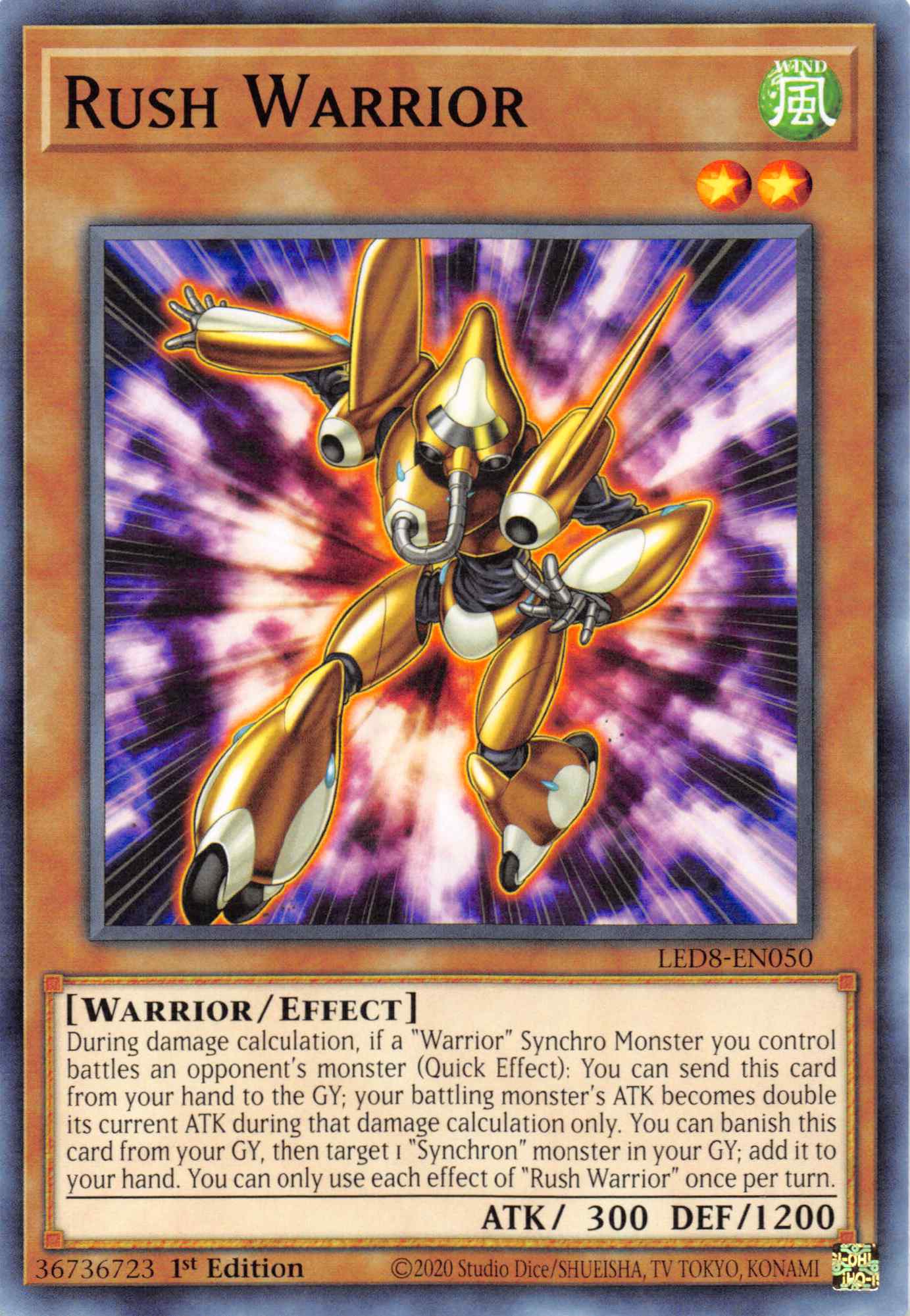 Rush Warrior [LED8-EN050] Common | Good Games Adelaide SA