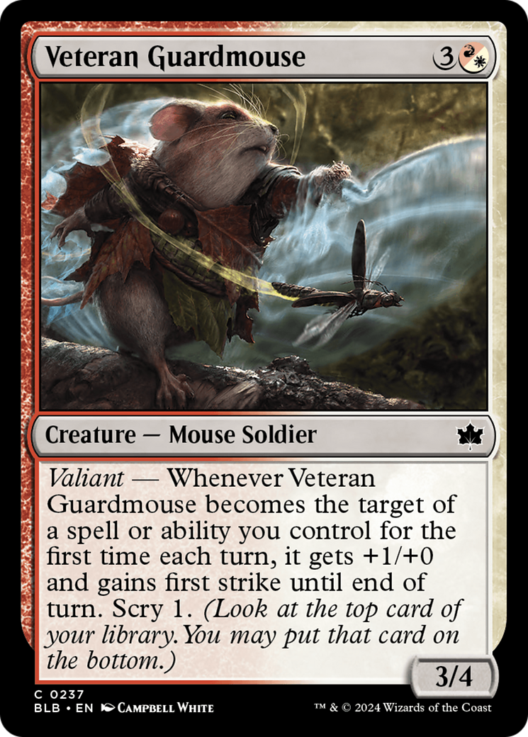 Veteran Guardmouse [Bloomburrow] | Good Games Adelaide SA
