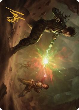 Brotherhoods End Art Card Gold Stamped Signature 19 (Art Series: The Brothers' War)  | Good Games Adelaide SA