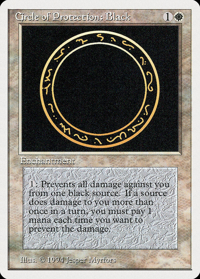 Circle of Protection: Black [Summer Magic / Edgar] | Good Games Adelaide SA