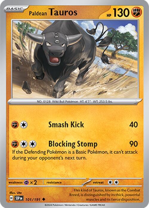 Paldean Tauros 101 191 101/191 (SV08: Surging Sparks)  | Good Games Adelaide SA