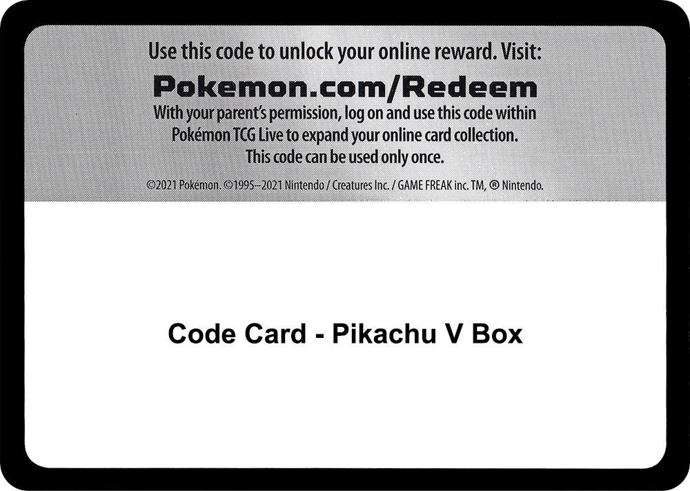 Code Card Pikachu V Box  (Miscellaneous Cards & Products)  | Good Games Adelaide SA
