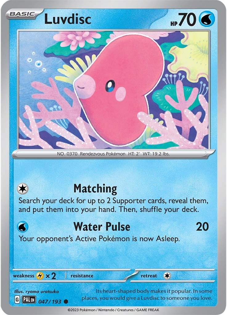 Luvdisc (047/193) [Scarlet & Violet: Paldea Evolved] | Good Games Adelaide SA