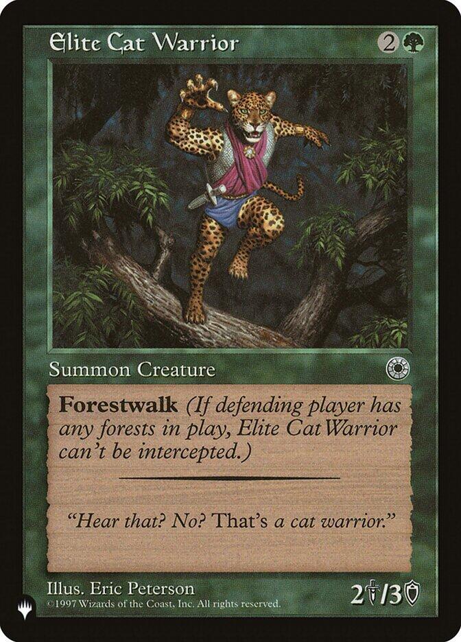 Elite Cat Warrior Flavor Text  (The List Reprints)  | Good Games Adelaide SA