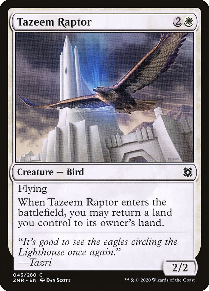 Tazeem Raptor 43/280 (Zendikar Rising)  - Foil | Good Games Adelaide SA