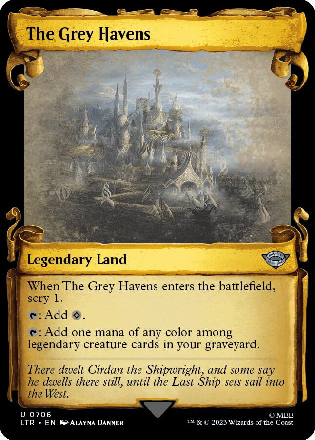 The Grey Havens 706 (Universes Beyond: The Lord of the Rings: Tales of Middle-earth)  - Showcase Scroll | Good Games Adelaide SA