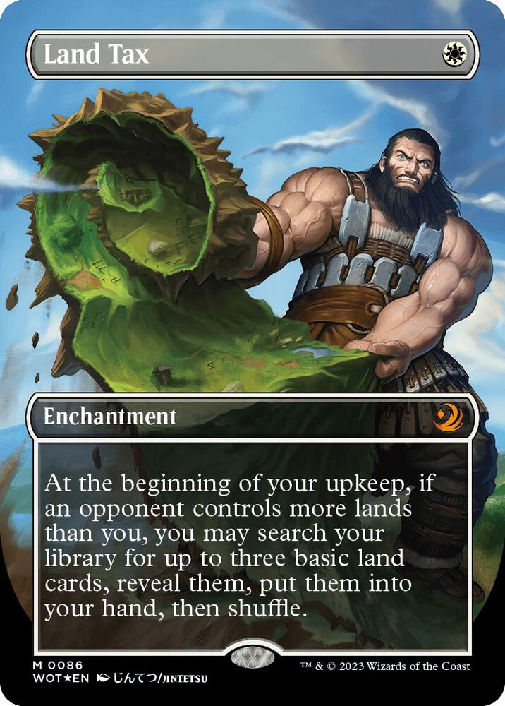 Land Tax 86/0 (Wilds of Eldraine: Enchanting Tales)  - Confetti Foil | Good Games Adelaide SA