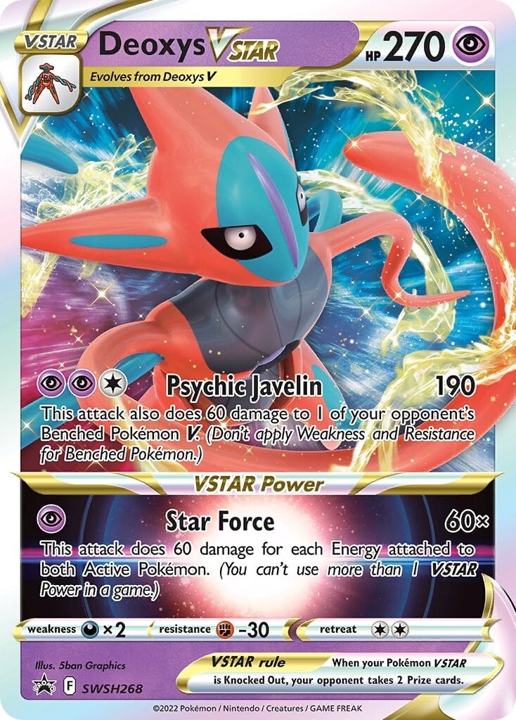 Deoxys VSTAR (SWSH268) [Sword & Shield: Black Star Promos] | Good Games Adelaide SA