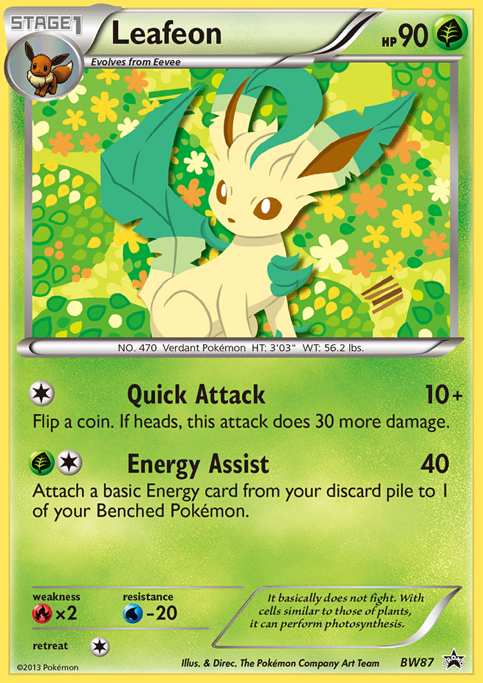 Leafeon (BW87) [Black & White: Black Star Promos] | Good Games Adelaide SA