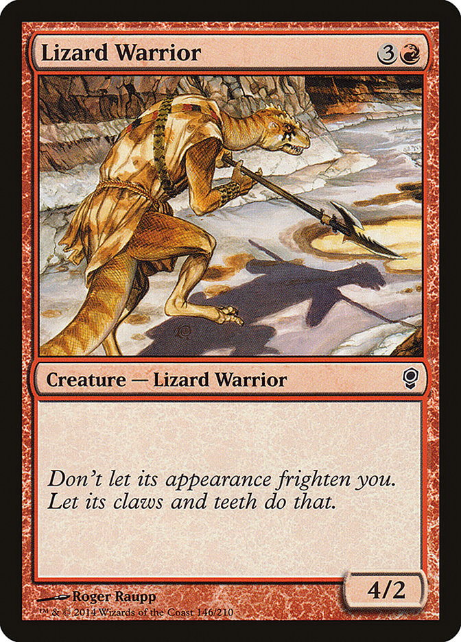 Lizard Warrior 146/210 (Conspiracy)  - Foil | Good Games Adelaide SA