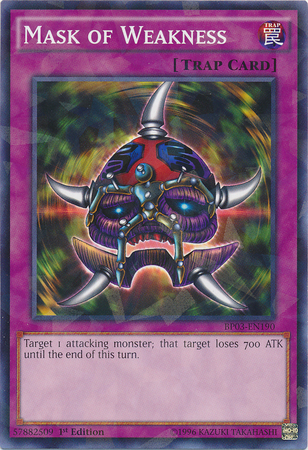 Mask of Weakness [BP03-EN190] Shatterfoil Rare | Good Games Adelaide SA
