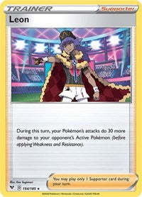 Leon (154/185) (Theme Deck Exclusive) [Sword & Shield: Vivid Voltage] | Good Games Adelaide SA