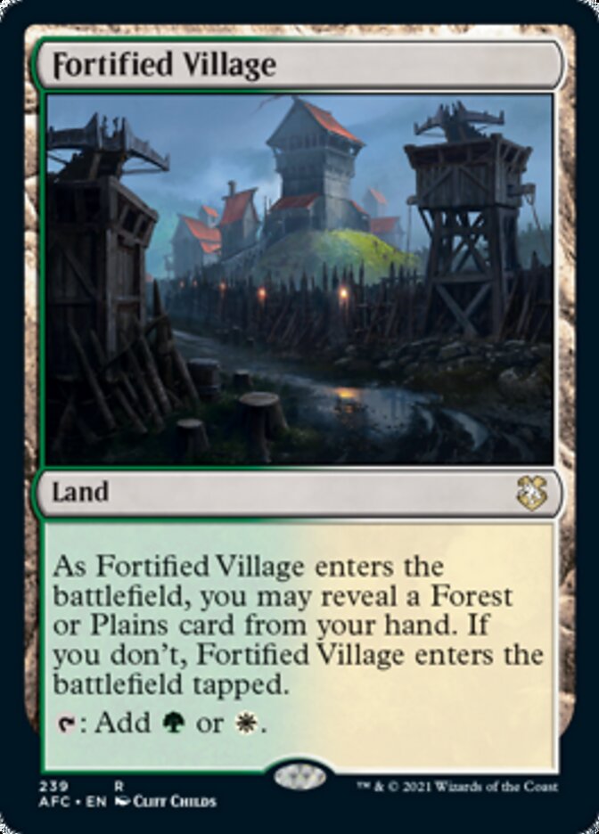 Fortified Village [Dungeons & Dragons: Adventures in the Forgotten Realms Commander] | Good Games Adelaide SA