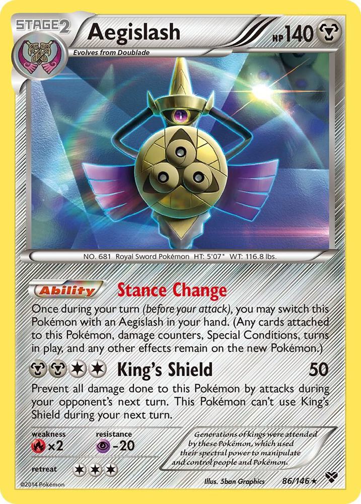 Aegislash 86/146 (XY Base Set)  - Holofoil | Good Games Adelaide SA