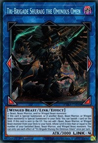 Tri-Brigade Shuraig the Ominous Omen [PHRA-EN048] Secret Rare | Good Games Adelaide SA