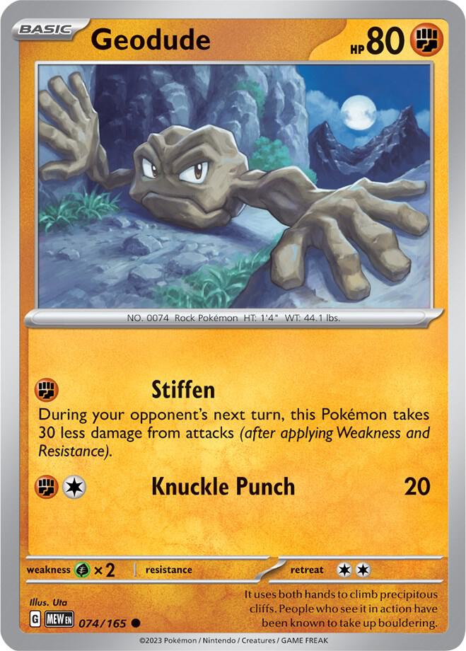Geodude 074/165 (SV: Scarlet & Violet 151)  | Good Games Adelaide SA