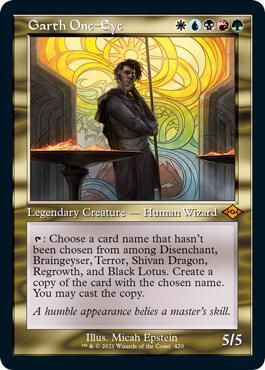 Garth One Eye Retro Frame Foil Etched 420 (Modern Horizons 2)  - Foil | Good Games Adelaide SA