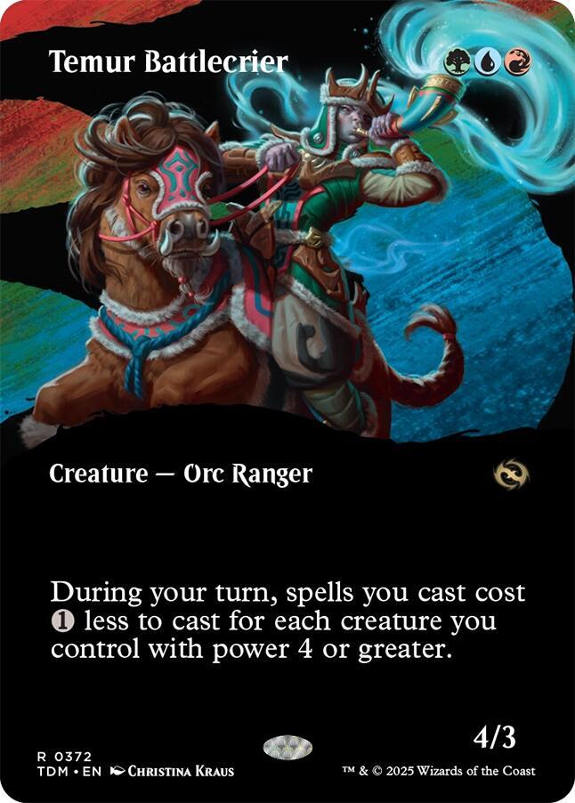 Temur Battlecrier 372 (Tarkir: Dragonstorm)  - Foil | Good Games Adelaide SA