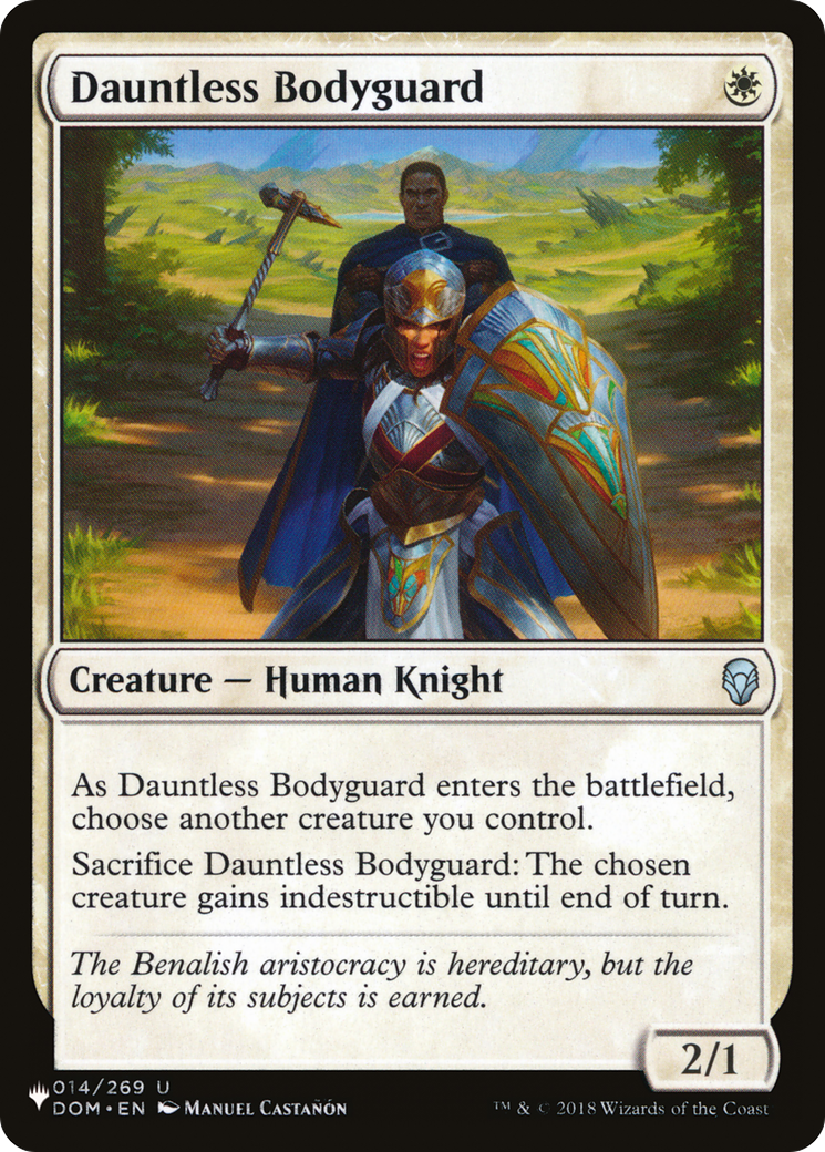 Dauntless Bodyguard [The List Reprints] | Good Games Adelaide SA