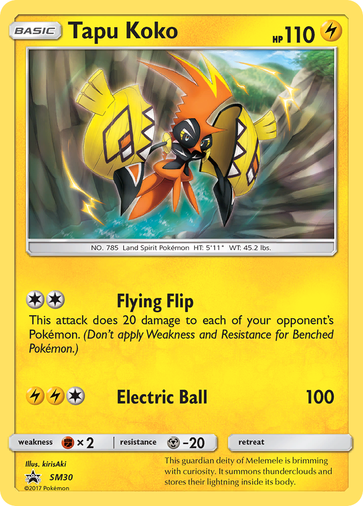 Tapu Koko (SM30) [Sun & Moon: Black Star Promos] | Good Games Adelaide SA