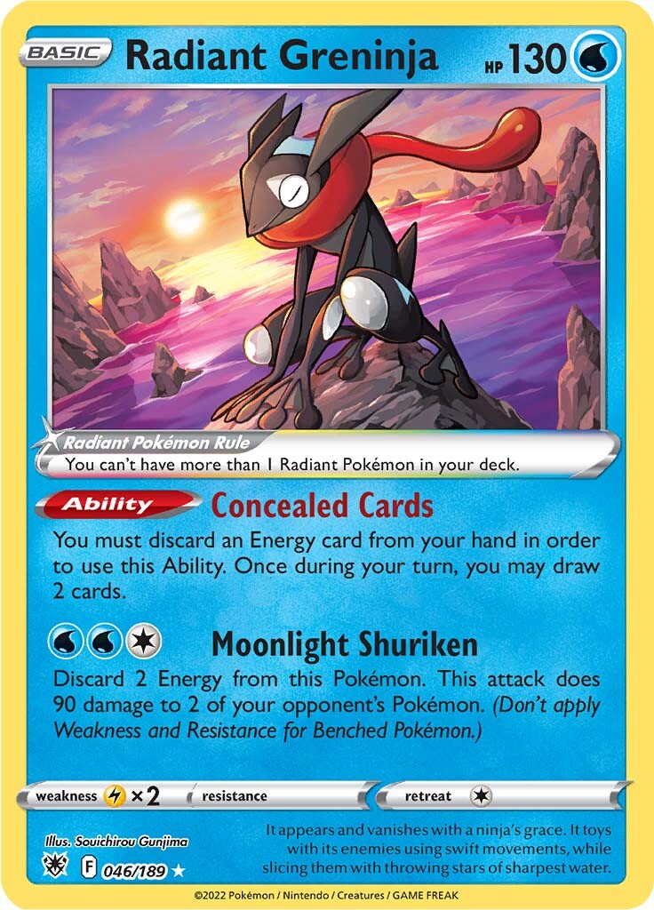 Radiant Greninja (046/189) [Sword & Shield: Astral Radiance] | Good Games Adelaide SA