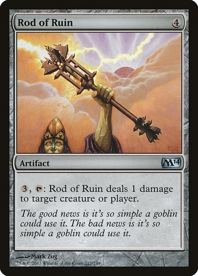 Rod of Ruin 217 (Magic 2014 (M14))  - Foil | Good Games Adelaide SA