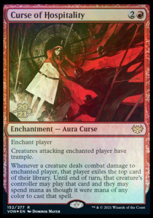 Curse of Hospitality [Innistrad: Crimson Vow Prerelease Promos] | Good Games Adelaide SA