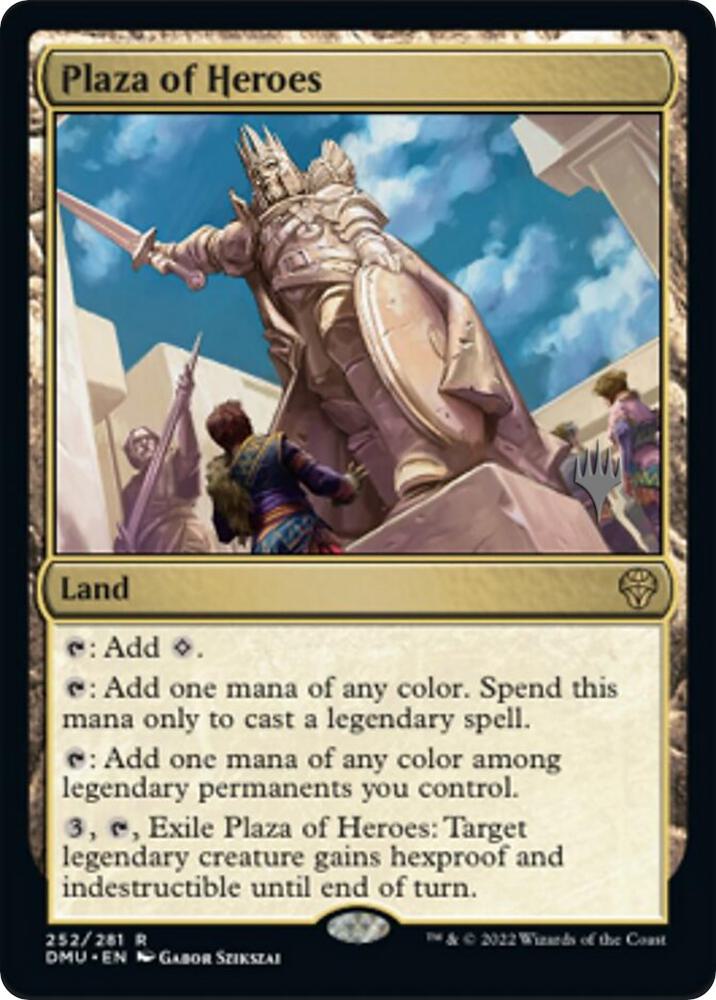 Plaza of Heroes 252 (Promo Pack: Dominaria United)  - Foil | Good Games Adelaide SA