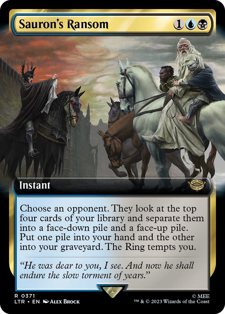 Sauron's Ransom 371 (Universes Beyond: The Lord of the Rings: Tales of Middle-earth)  - Extended Art Foil | Good Games Adelaide SA