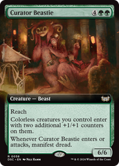 Curator Beastie (Extended Art) [Duskmourn: House of Horror Commander] | Good Games Adelaide SA