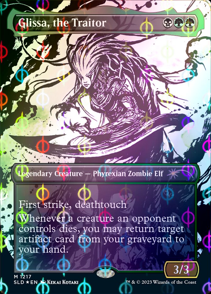 Glissa, the Traitor (Borderless Ichor Step-and-Compleat Foil) [Secret Lair Drop Series] | Good Games Adelaide SA