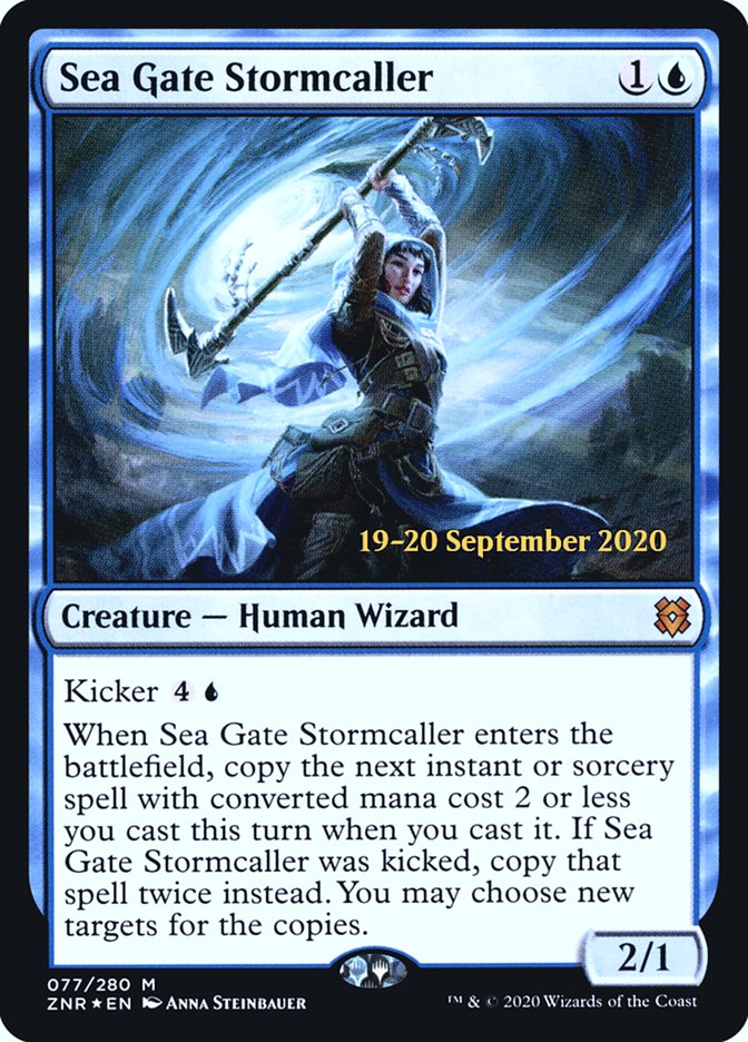 Sea Gate Stormcaller  [Zendikar Rising Prerelease Promos] | Good Games Adelaide SA