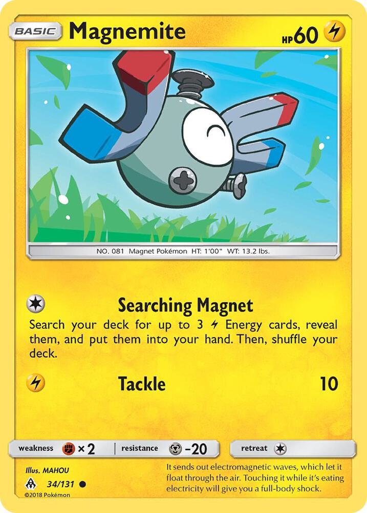 Magnemite 34/131 (SM - Forbidden Light)  | Good Games Adelaide SA