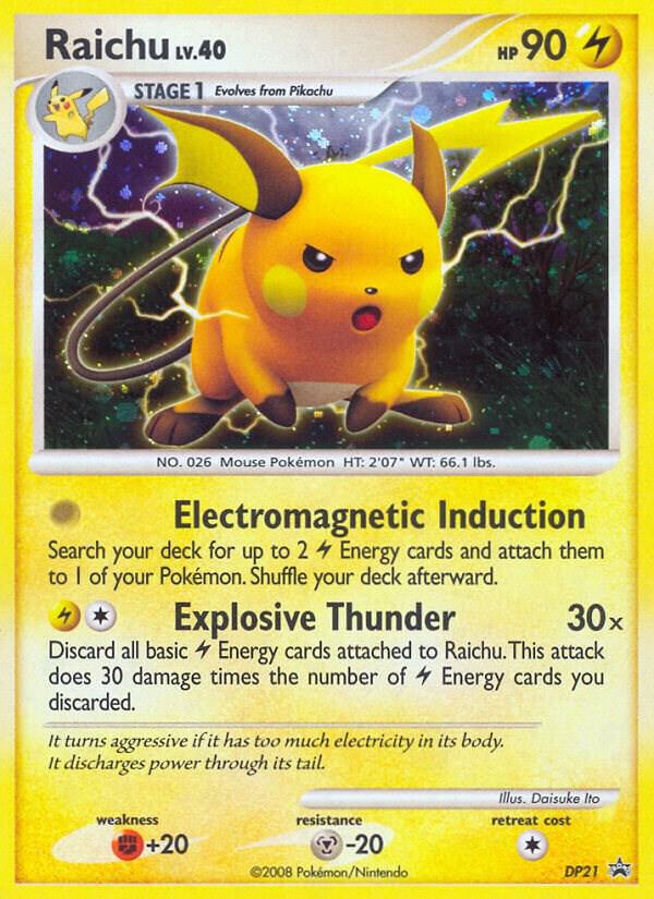 Raichu DP21 DP21 (Diamond and Pearl Promos)  - Holofoil | Good Games Adelaide SA