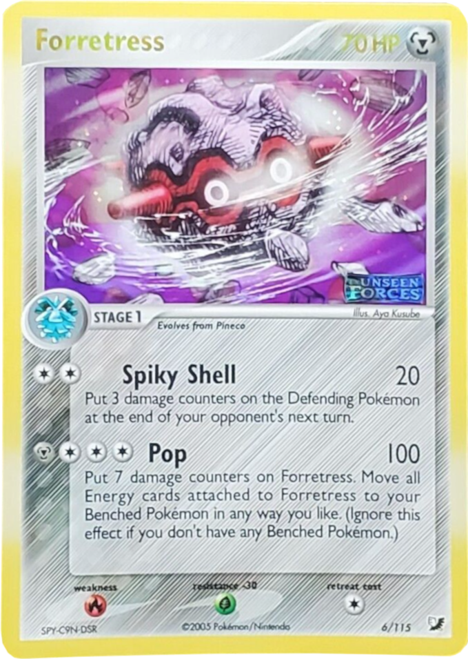 Forretress (6/115) (Stamped) [EX: Unseen Forces] | Good Games Adelaide SA