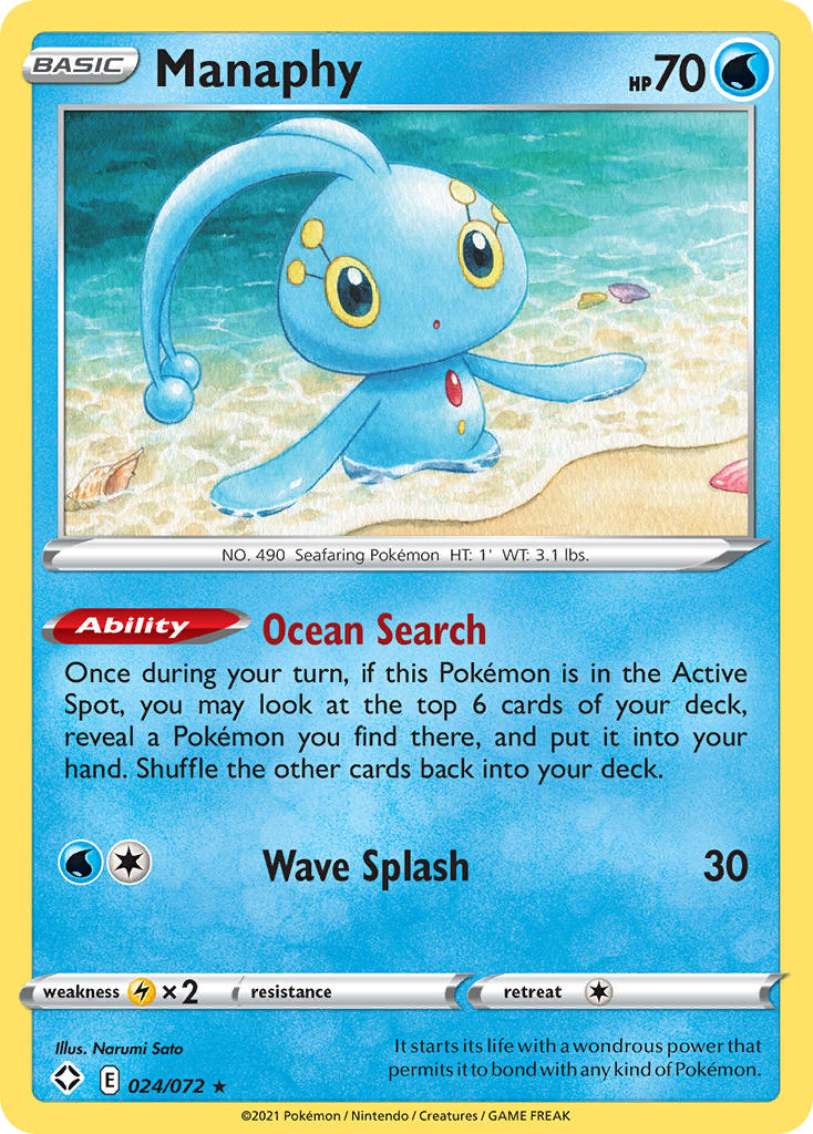 Manaphy (024/072) [Sword & Shield: Shining Fates] | Good Games Adelaide SA